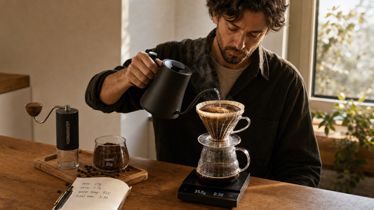 Coffee Academy hero image illustrating How to Brew an Excellent Pour-Over Coffee with specialty coffee equipment, brewing context, and educational detail.
